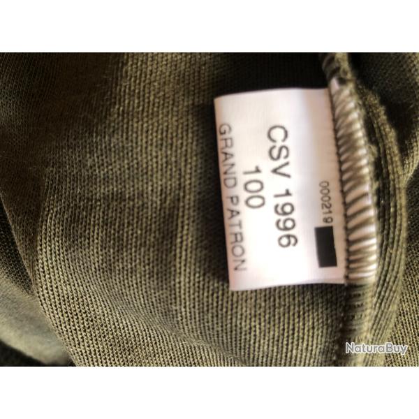Lot de 4 sous vêtements chaud taille  100 grand patron rhovylon