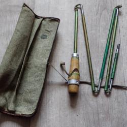 BAGUETTE PLIANTE DE NETTOYAGE POUR FUSILS SUISSES OU AUTRES en 7,5mm avec housse marquée en rouge