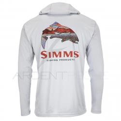 Sweat SIMMS Tech Hoody Artist Series Trout Logo Flame Sterling M