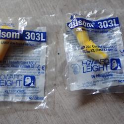 Lot de bouchons de protection auditive, oreilles, pour tir. Officier suisse pour tirs au stand