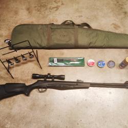 Pack complet "plinking" Carabine à Plomb Stoeger RX40 calibre 4,5 19,9 joules canon fixe