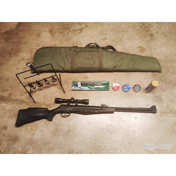 Pack complet "plinking" Carabine  Plomb Stoeger RX40 calibre 4,5 19,9 joules canon fixe