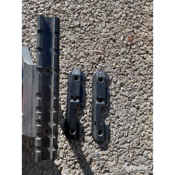 Rail lunette pour AK avec 2 embases
