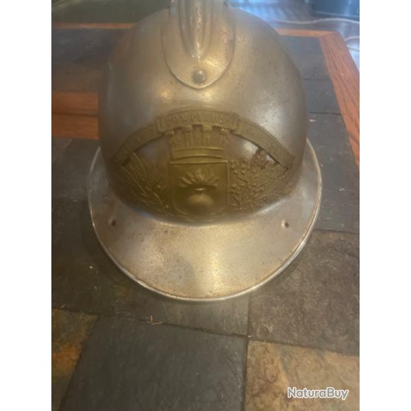Coque de casque de pompier adrian ww2 / casque pompier
