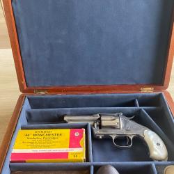 REVOLVER MERWIN HULBERT 44-40 « POCKET ARMY » LARGE FARME