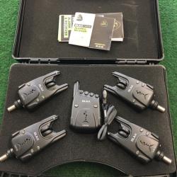 Coffret de 4 détecteurs (bleus) Carpe CARPSPIRIT BLAX VX-R avec centrale