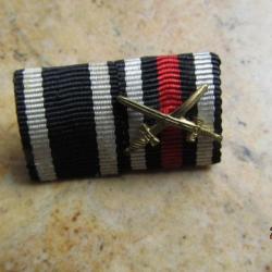 rappel médaille croix de fer 2° classe mérite guerre militaire Prusse Allemagne 14 18 ww1 Allemand