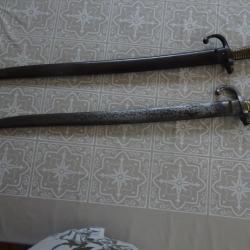 baionnettes chassepot et remington