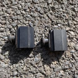 Lot de 2 rails adaptateur 21mm vers 11mm