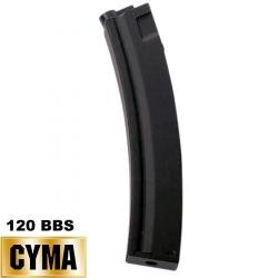 Chargeur MP5 CYMA Mid Cap 120 Billes en Métal pour AEG