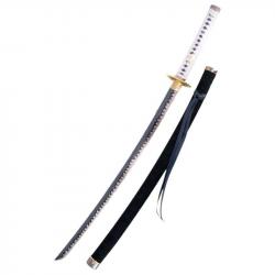 KATANA LAME ACIER TRANCHANT NOIR ET BLANC