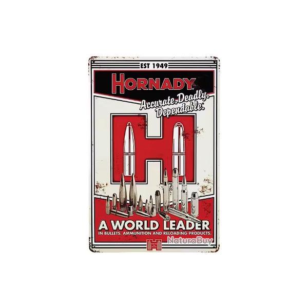 Plaque dcorative vintage M hornady LIVRAISON GRATUITE