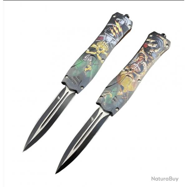 Couteau OTF , manche composite ultra résistant