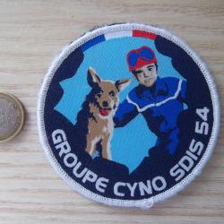 écusson pompier Meurthe-et-Moselle groupe cynophile insigne collection