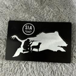 Carte SIA chasseur ou tir sportif + étui protecteur personnalisation au choix