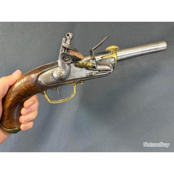 PISTOLET A SILEX DE MARINE MODLE 1786 1er type