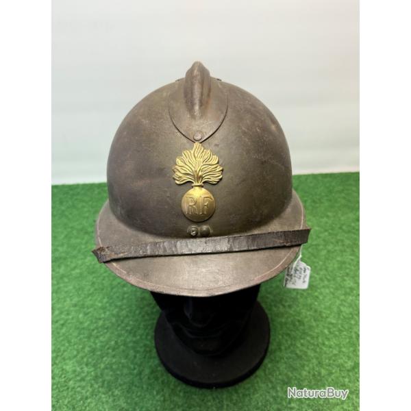 CASQUE  ADRIAN  DE GENDARMERIE ( GRENADE LAITON )  MODÈLE 1926   WW 2