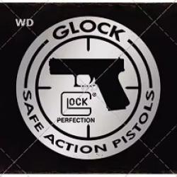 Plaque décorative vintage glock LIVRAISON GRATUITE