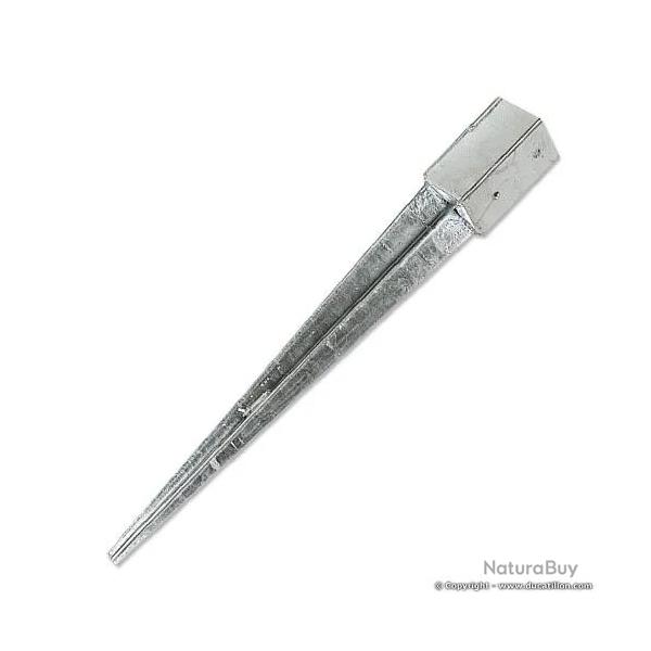 Ancre pour poteau galvanise  chaud 7cm x 7cm L'unit