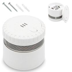 Détecteur de fumée Compact alarme 85db blanc Ø 5.5 x 5 cm