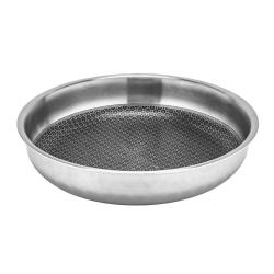 Poêle acier inoxydable nid d'abeille 20