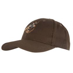 Casquette confort brodé sanglier tissu respirant marron