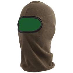 Cagoule confort chaude protection totale doublure polaire verte