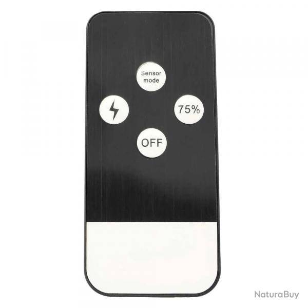 Projecteur solaire light & protect 120° autonomie 2h 3 modes noir