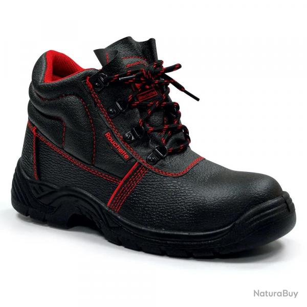 Chaussure scurit shock cuir noir ISO20345 norme S3 40  47 42