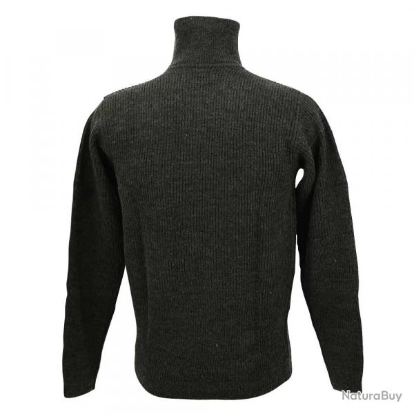 Pull col camionneur Lorry gris anthracite acrylique laine M  3XL 2XL
