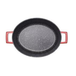 Cocotte en fonte rouge tous feux diamètre 34 capacité 5,3 L 34cm