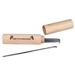 12 Curettes à crustacés avec étui