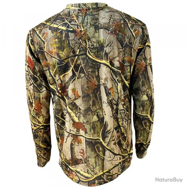 T shirt Percussion® Ghost Camo Forest Evo manches longues