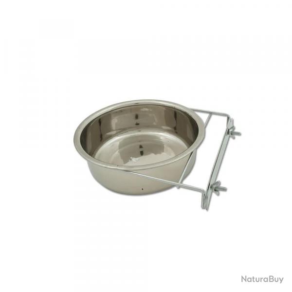 Mangeoire Chenil acier inoxydable 23 cm fixation sur chenil 2,8L