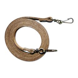 Lanière en cuir pour corne d'appel, mousquetons en acier