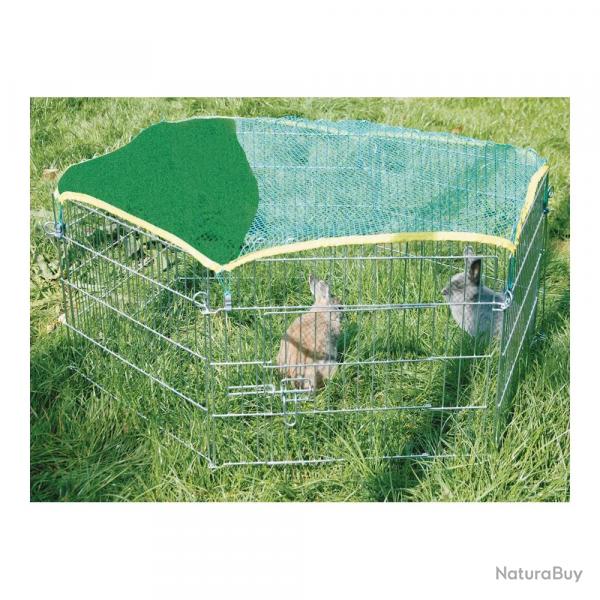 Enclos Hexagonal + filet de protection pour rongeurs ou chiots