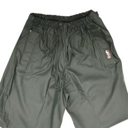 Pantalon de pluie Tonerre imperméable polyuréthane pvc kaki foncé L