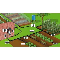 Tuyau polyéthylène d'alimentation rigide Tuyau 25 mètres