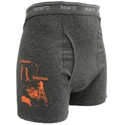 Lot 3 boxers humour ceinture élastique coton doublé M à 3XL