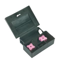 Boite à appâts rats, souris 12,5 x 9,5 x 4,5 cm à clé