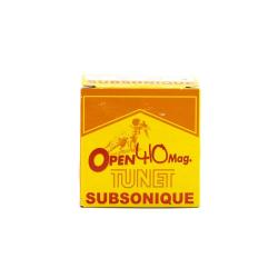 25 cartouches bourre à jupe calibre 410 76 subsoniques 320m s