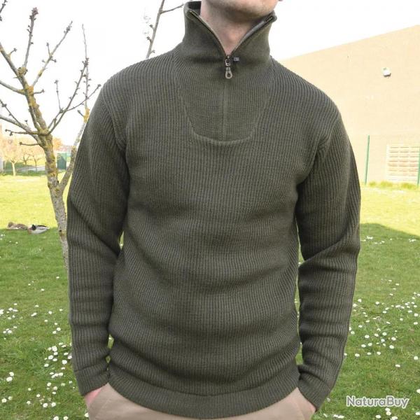 Pull col camionneur kaki Lorry taille S  3XL 2XL