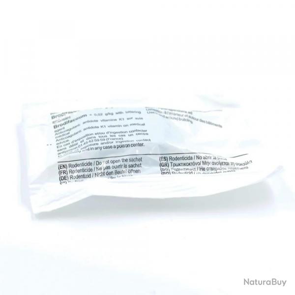 Raticide souricide bloc paraffiné brodifacum 140g et 300 g 300g