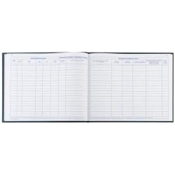 Registre des armes toilée bleue 104 pages 32x25 cm