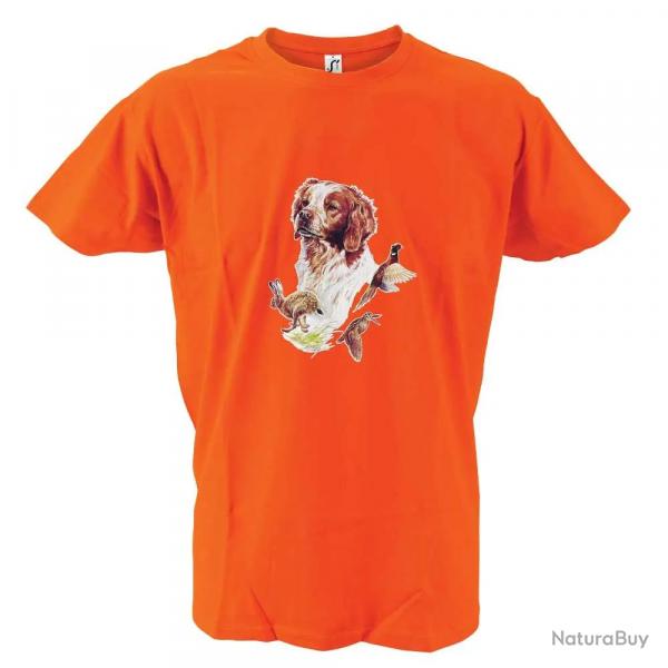 T-shirt orange épagneul Bartavel® 3XL