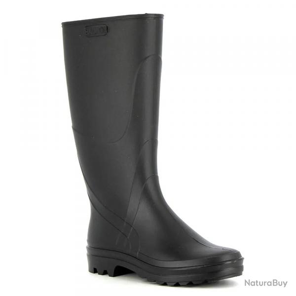 Bottes Kraft PVC recyclable doublure jersey noir 36  47
