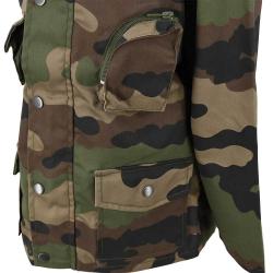 Veste chasse fermeture glissière coton polyester camo 6 à 16 ans