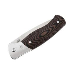 Couteau SELKIRK lame acier 420 manche micarta 13cm + allume feu