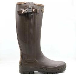 Bottes full zip Rambouillet caoutchouc marron 37 à 47