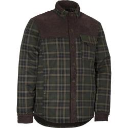 Chemise Crest Pile à carreaux coton sherpa kaki marron M à 3XL